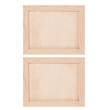 4Pcs Beige Wooden Painting Frames DIY Wall Display Stands for Crafts