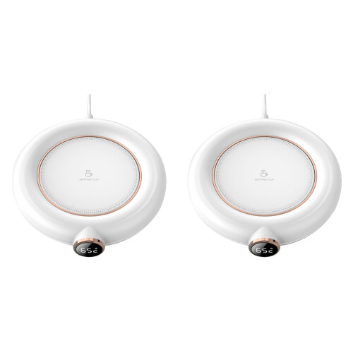 2 Pcs Warm Coaster Office Coffee Warmer Usb Electric Beverage Plate 1