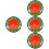 4Pièces Marqueurs Golf Légers ABS Multi Couleur Résistants 8