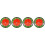 4Pièces Marqueurs Golf Légers ABS Multi Couleur Résistants 6