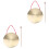 2Ensembles Hand Gong Cuivre Instrument Percussion Chinois Musical 3