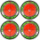 4Pièces Marqueurs Golf Légers ABS Multi Couleur Résistants 7