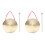 2Ensembles Hand Gong Cuivre Instrument Percussion Chinois Musical 2