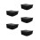 5Pcs Dustproof Black Oxford Cloth Vinyl Turntable Covers 5