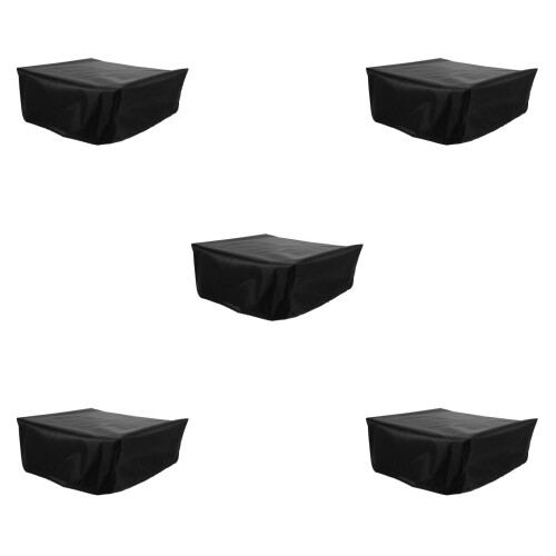 5Pcs Dustproof Black Oxford Cloth Vinyl Turntable Covers 2