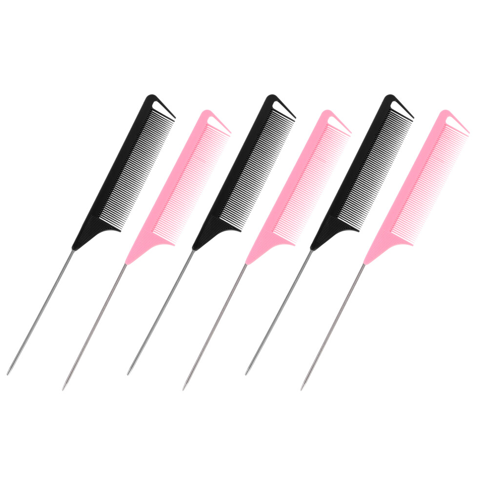 Totority Unisex Pcs Hair Parting Comb Plastic Comb Carbon Fiber Comb For Hair Salon