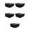 5Pcs Dustproof Black Oxford Cloth Vinyl Turntable Covers 9