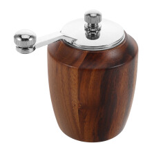 4Pcs Portable Wooden Pepper Salt Grinders for Kitchen Bbq Use
