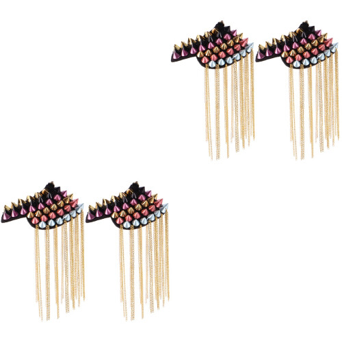 4Pièces Epaulettes À Glands Décoratives Pour Uniformes Mode 2
