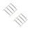 8Pcs Silver Copper Guitar Instrument Cable Noise Reduction Amp Cable 8