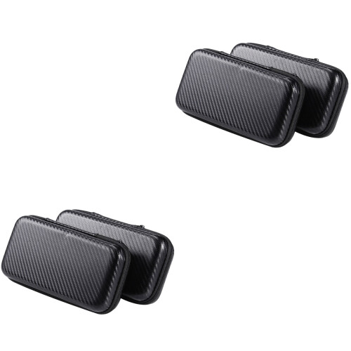 4Pièces Trousse Rangement Câbles Voyage Noire Compacte Solide 2