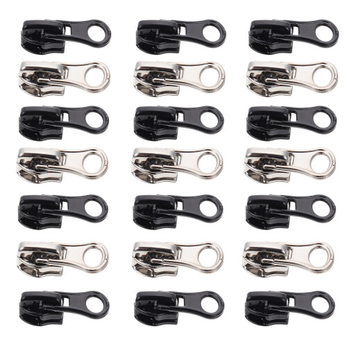 40 Pcs Nylon Zipper Heads Repair Accessories Automatic Puller