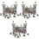 3 Sets Creative War Model Set Soldier Toys Sand Table Models Grey 3