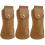 3Pièces Protège-Cutter En Cuir PU Marron Clair Résistant 6