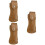 3Pièces Protège-Cutter En Cuir PU Marron Clair Résistant 9