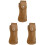 3Pièces Protège-Cutter En Cuir PU Marron Clair Résistant 4