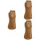 3Pièces Protège-Cutter En Cuir PU Marron Clair Résistant 8