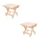 2Pièces Petit Bois Pliable Antidérapant Pour Usage 10