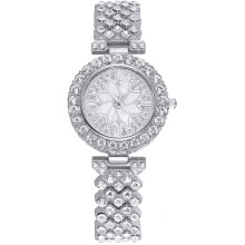 1Montre Bracelet Femme Ornement Argent