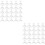 1000Pcs White False Nail Tips Easy to Shape Durable Artificial Nails 6