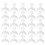 1000Pcs White False Nail Tips Easy to Shape Durable Artificial Nails 8