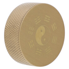 Gouden Koperen Bagua Paperweight Rond Massief Voor Schrijven