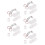 5Ensembles Extracteurs Lentilles ABS Rose Portable Simple Protecteur 9