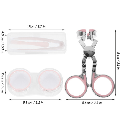5Ensembles Extracteurs Lentilles ABS Rose Portable Simple Protecteur 2