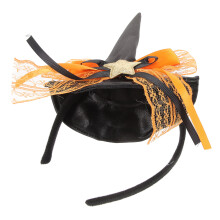 4Pcs Halloween Witch Hat Headband For Party Cosplay Hair Decor