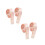 4Pièces De Danse Satinés Rose Pour Chaussures De Ballet 7