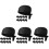 36Pièces Chapeaux De Chef Noir En Coton Durable Et Confortable 4