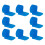 32Pièces Repose-Doigts Clarinette Silicone Bleu Pratique 3