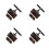 4Pcs Black ABS Temporary Parking Phone Number Tags for Car Dashboard 8