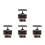 4Pcs Black ABS Temporary Parking Phone Number Tags for Car Dashboard 5