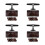 4Pcs Black ABS Temporary Parking Phone Number Tags for Car Dashboard 7