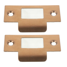 4 Sets Deadbolt Covers And Strike Plates For Exterior Doors