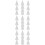 30Pcs Ceramic Refractory Kiln Nails White Clay Firing Support Tools 10