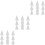 30Pcs Ceramic Refractory Kiln Nails White Clay Firing Support Tools 7