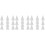 30Pcs Ceramic Refractory Kiln Nails White Clay Firing Support Tools 6