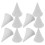 30Pcs Ceramic Refractory Kiln Nails White Clay Firing Support Tools 2