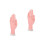 2Pièces Main Factice Beige Maniable Pour Insertion Embouts Ongles 4