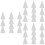 30Pcs Ceramic Refractory Kiln Nails White Clay Firing Support Tools 8