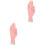 2Pièces Main Factice Beige Maniable Pour Insertion Embouts Ongles 3