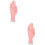 2Pièces Main Factice Beige Maniable Pour Insertion Embouts Ongles 6