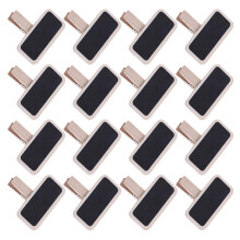 400Pièces Mini Clips Memo Bois Tableau Noir Pour