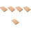 5Pièces Housses De En Kraft Reutilisable Beige 6