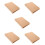 5Pièces Housses De En Kraft Reutilisable Beige 10