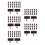 400Pièces Mini Clips Memo Bois Tableau Noir Pour 4