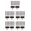 400Pièces Mini Clips Memo Bois Tableau Noir Pour 9