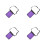 4Pièces Ceinture - Infirmière Violet Durable Et 3